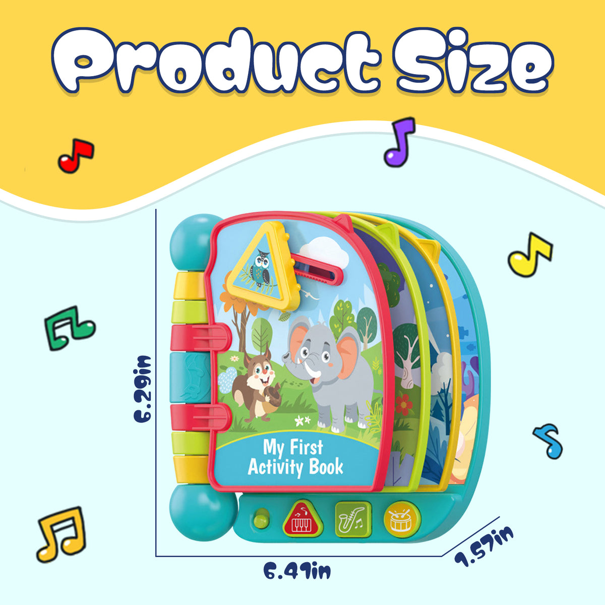 Learning Toys for 1 2 3 Year Old Boys Girls, Educational Activity Busy Board, Toddler Toys 1-3 for Boys, First Birthday Gifts Toys