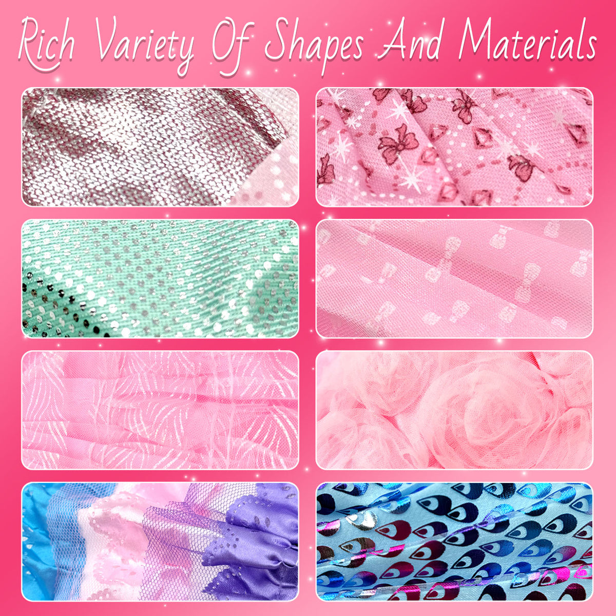 Random 35 Pcs Doll Clothes and Accessories, Include Princess Gowns, Fashion Skirt, Slip Dresses, Tops, Pants, Shoes for 11.5 inch Doll, Doll Accessories Birthday Gifts Toys for 3 4 5 6 7 Years Old