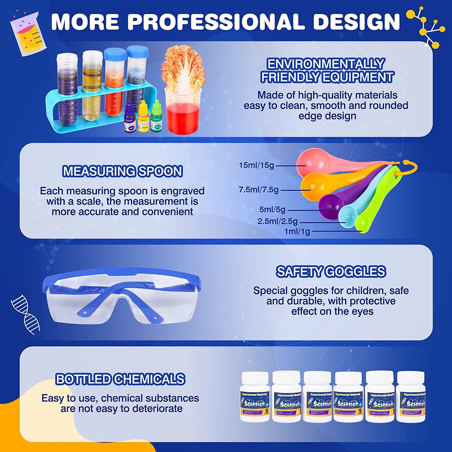 Science Kits for Kids, 150 Lab Experiments, Birthday Gifts and Toys for 4 5 6 7 8 9 10-12 Years Old Boys Girls Kids