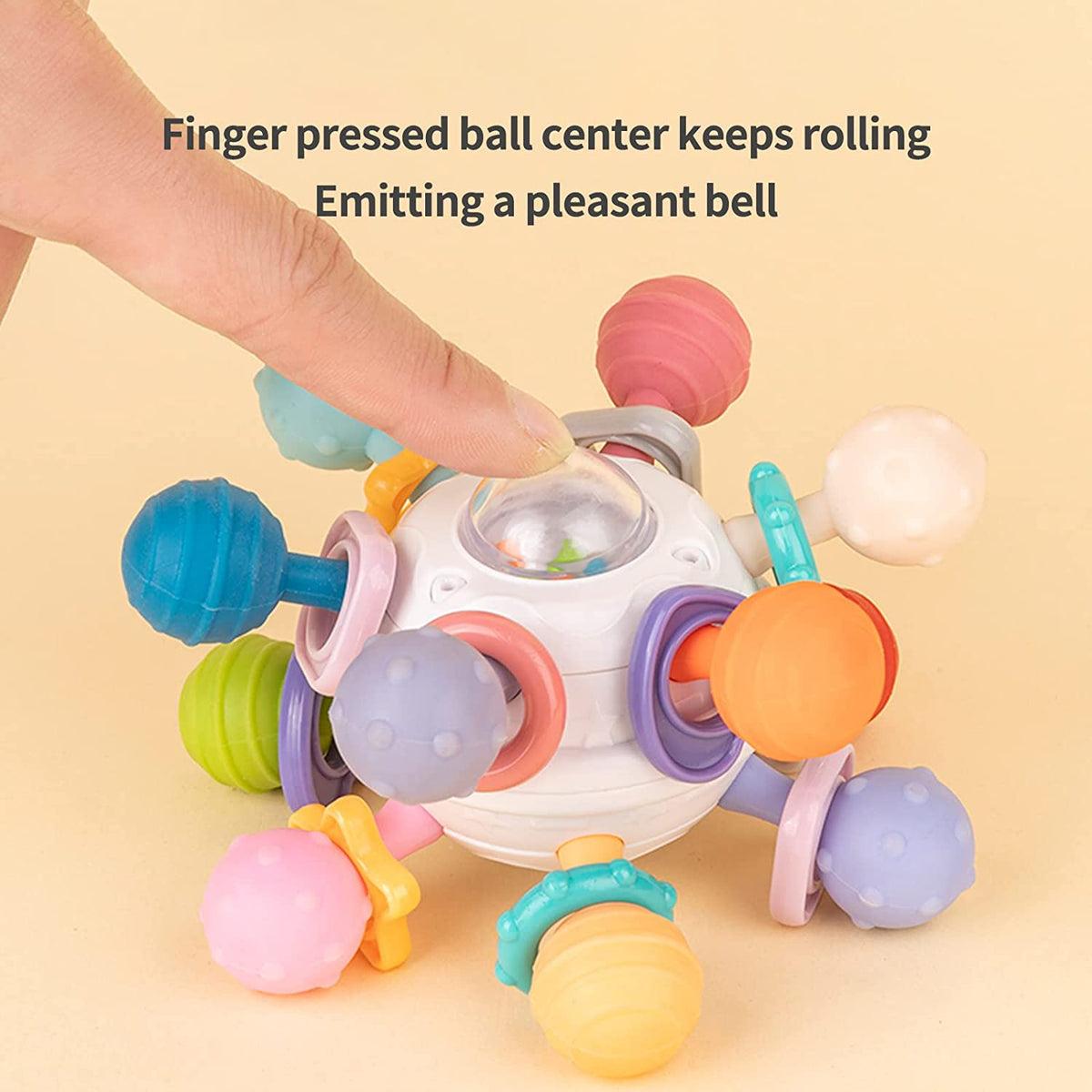 Baby Toys for 6-12 Months, Baby Teething Toy 3-6 Months,Baby Rattle Toys for Infants 6 7 8 9 10 Months Gifts
