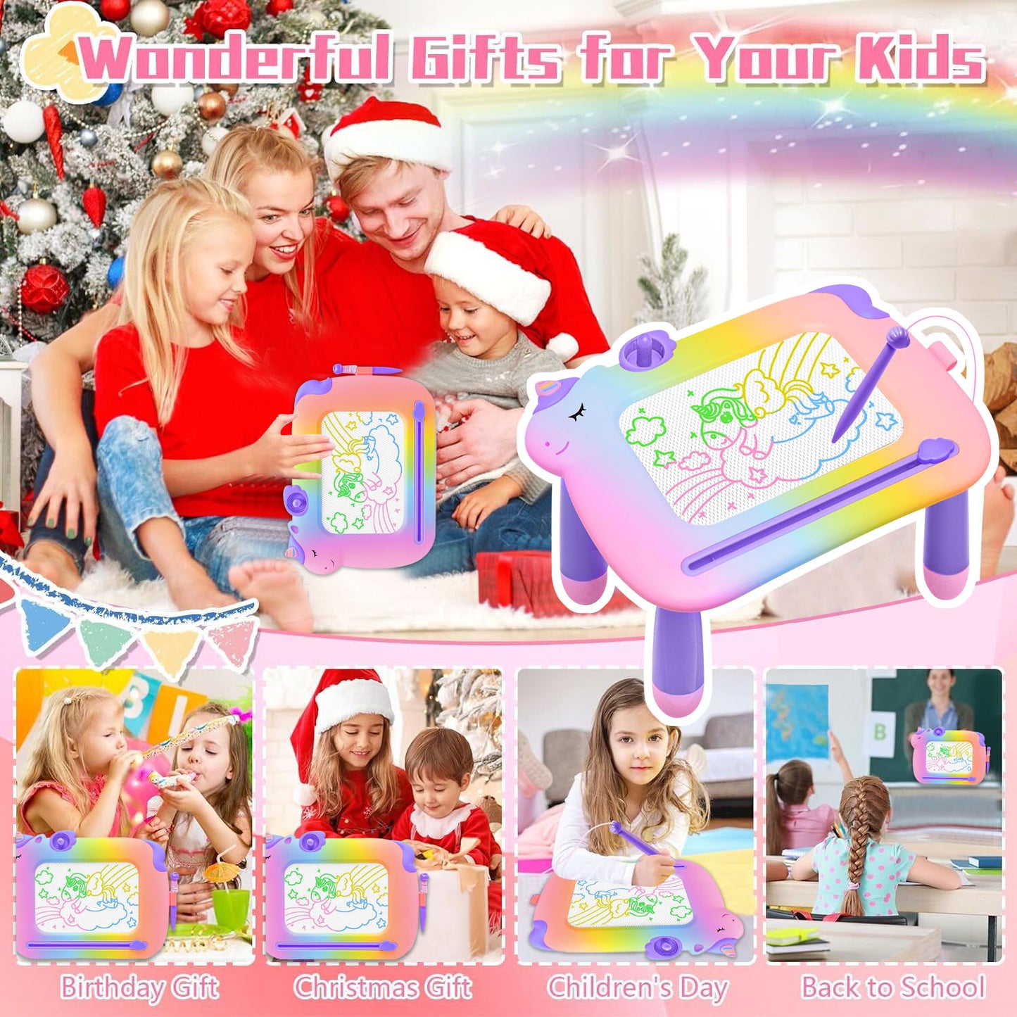Learning Toys for 2 3 4 5 6 Years Old Boys Girls, Educational Toddlers Toys for 2 3 4 Year Old Boys Girls, Drawing Board for Toddlers 1-3 Birthday Gifts
