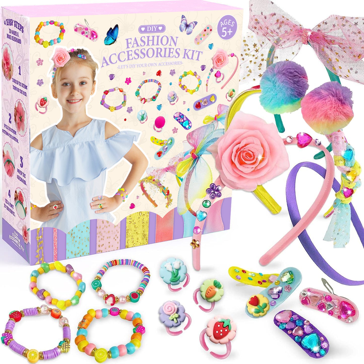 Toys for Girls 3-6 Years, Arts and Craft Kits for Kids, Girls Toys Ages 4-6, Craft Kits Toys for Little Girls Ages 3 4 5 6 7