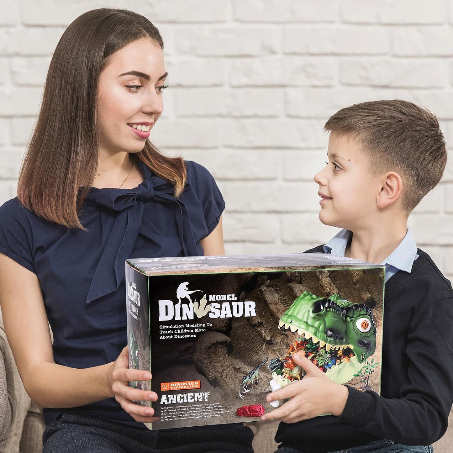 Style-Carry Dinosaur Toys for Kids 3-5 Years, 45Pcs Realistic Dinosaur Toy, Educational Figures, Gift for Boys Girls