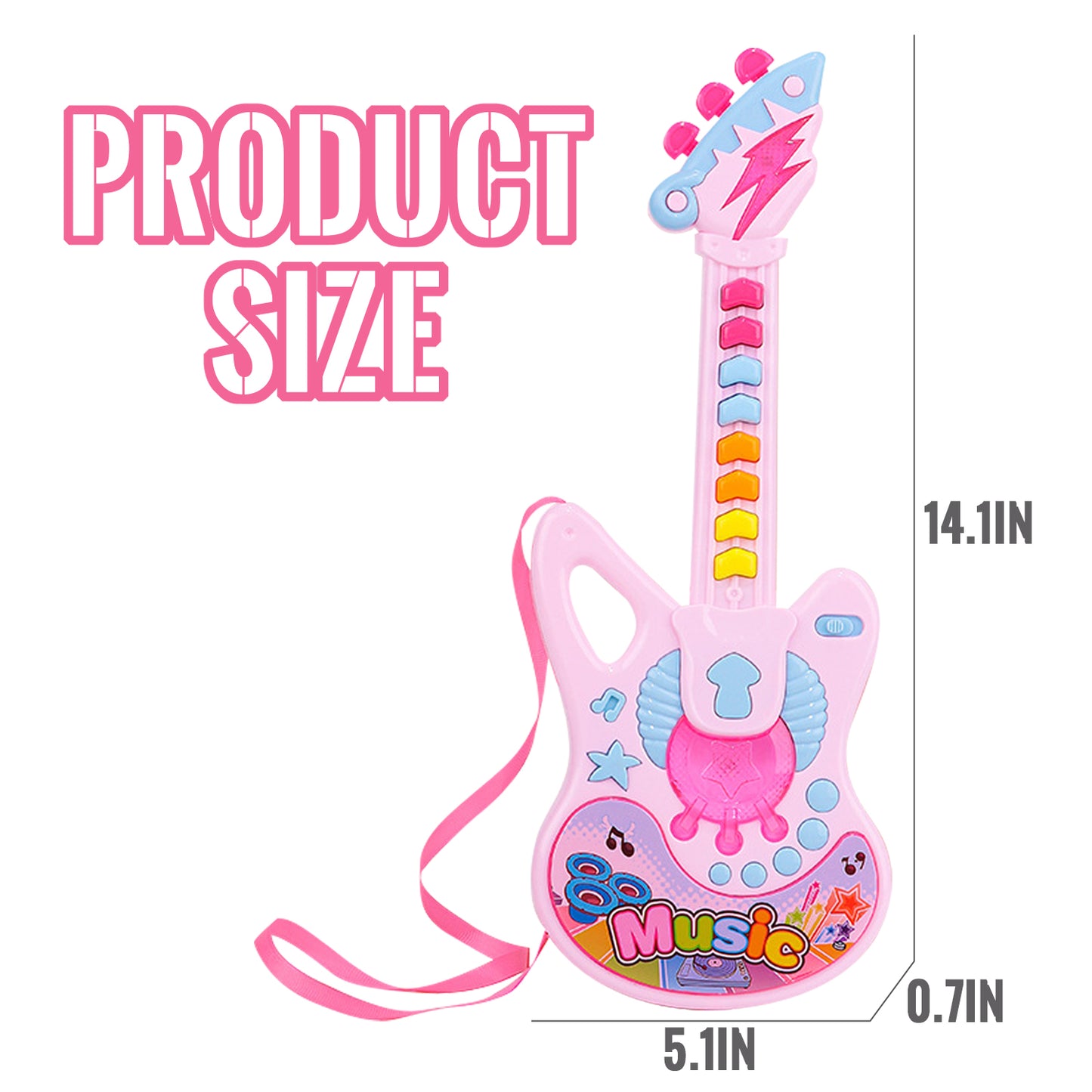 Guitar for Kids Girls Toys Ages 4-6, Musical Instruments Toys for Girls 2 3 4 5 Year Old, Musical Toys for Girls 3-6 Years