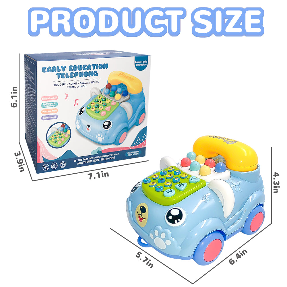 Musical Toys for 1 Year Old Boys Girls, Baby Phone Toy for Toddlers 1-3, Learning Educational Toys Piano Keyboard Musical Play Toddler Toys Age 1-2