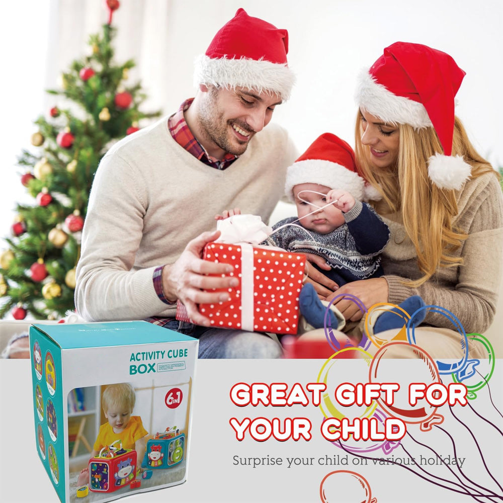 Toys for 1 Year Old, 6-in-1 Montessori Toddler Toys 1-3, Learning Toys for 1 2 3 Year Old Boys Girls, Christmas and Birthday Gifts for kids Aged 1-2
