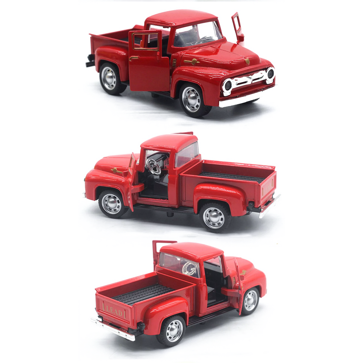 2Pack Blue Little Truck Toys for Toddlers 2-4, Little Red Truck Toy for Boy 3-6, Kids Car Toy for Birthday/Easter/Christmas Gifts（Blue+Red）