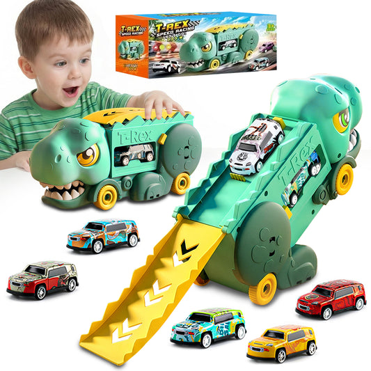 Dinosaur Carrier Truck Toys for 3 4 5 6 Years Old Boys, Dinosaur Truck for Boys Toys 3-5, Birthday Gifts Toys for Boys 3-6 Years