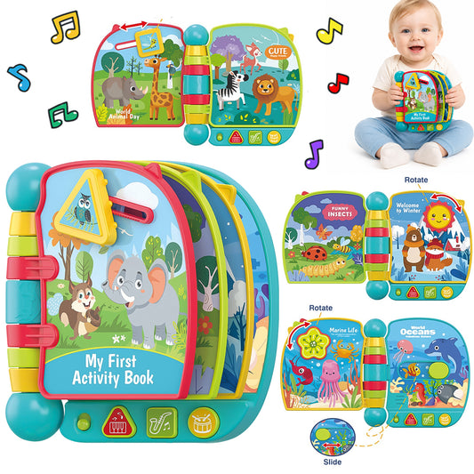 Learning Toys for 1 2 3 Year Old Boys Girls, Educational Activity Busy Board, Toddler Toys 1-3 for Boys, First Birthday Gifts Toys
