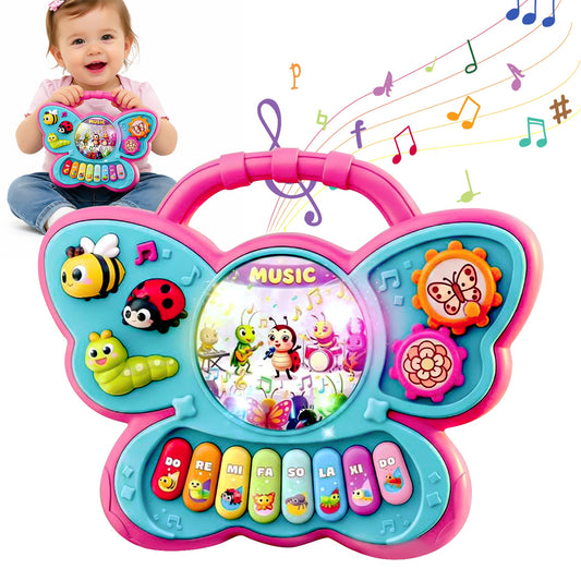 Baby Toys 6-12 Months, Early Educational Piano Keyboard Infant Toddler Toys 1-3, First Birthday Learning Toys for 1 2 3 Year Old Boys Girls