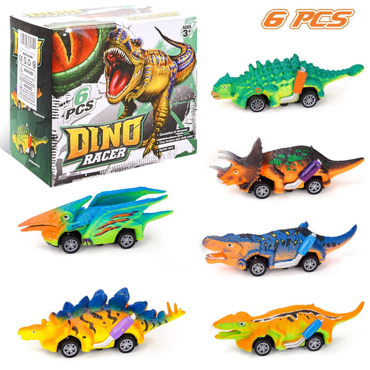 Dinosaur Toys for 3-6 Years Old Boys, Pull Back Cars, Boys Toys Ages 3 4 5 6 7 Years