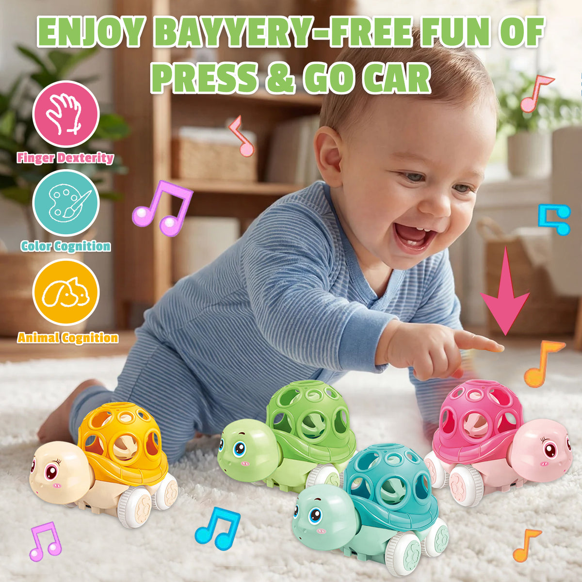 Baby Toys 0 6 Months, Early Development Baby Rattle Sensory Toys for Infant Newborns, First Birthday Gifts Baby Toys 6 12 Months, Baby Toys 0 3 6 Months for Girls Boys