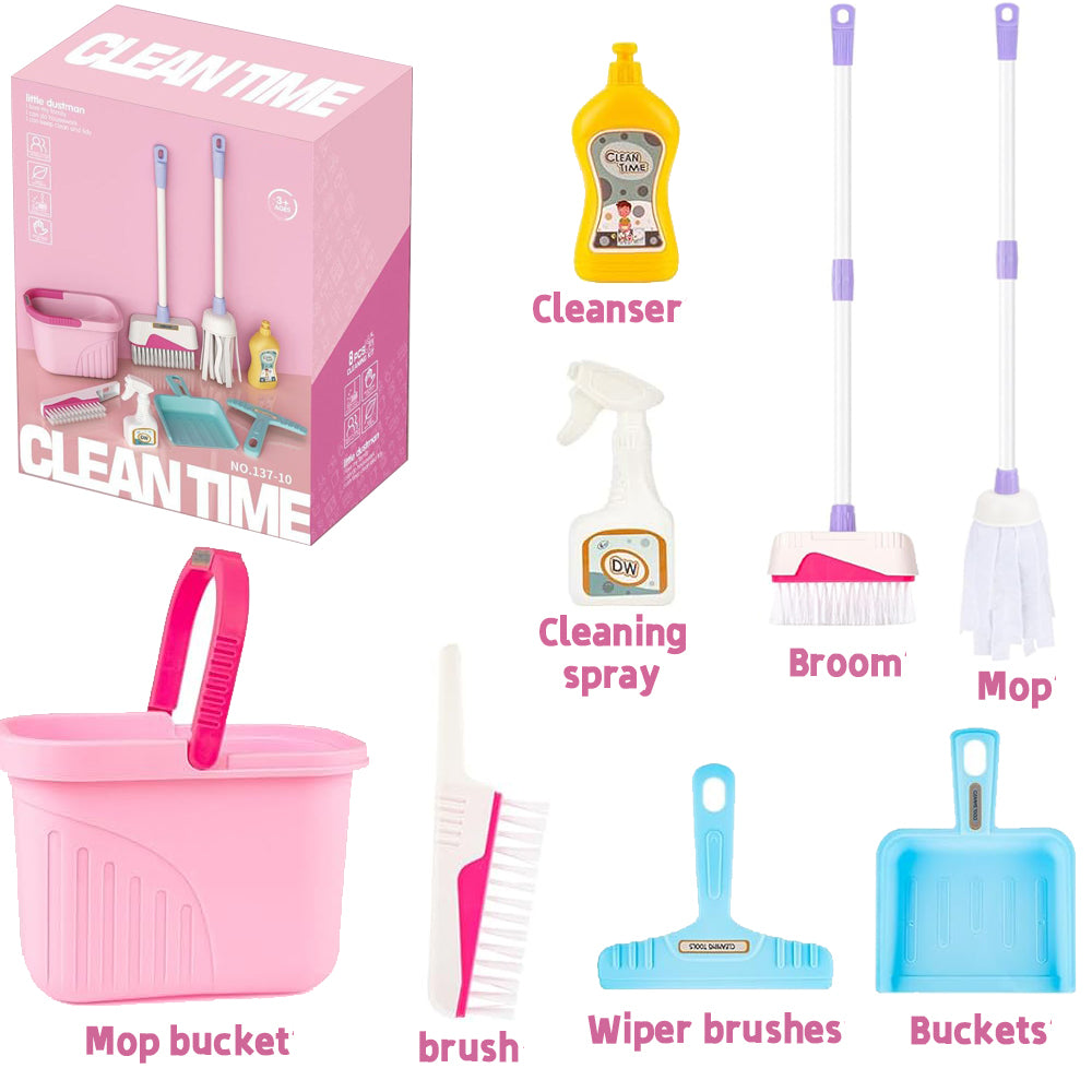 Kids Cleaning Toy Set for Girls 2 3 4 5 Year Old, Pretend Play for Girls Gifts, Toys for Toddlers 3-5 Year Old Girls Boys