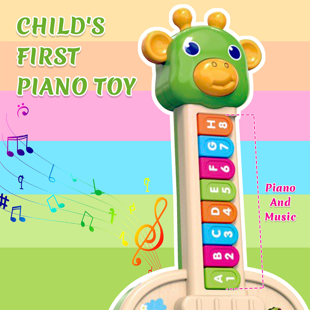 Toddler Toys 1-3 for Boys Girls, Baby Musical Guitar Toys with Animal Sounds & Melodies, Baby Toys for 12-24 Months, Interactive Learning Toys & Birthday Gifts Toys for 1 2 3 Year Old Girls Boys