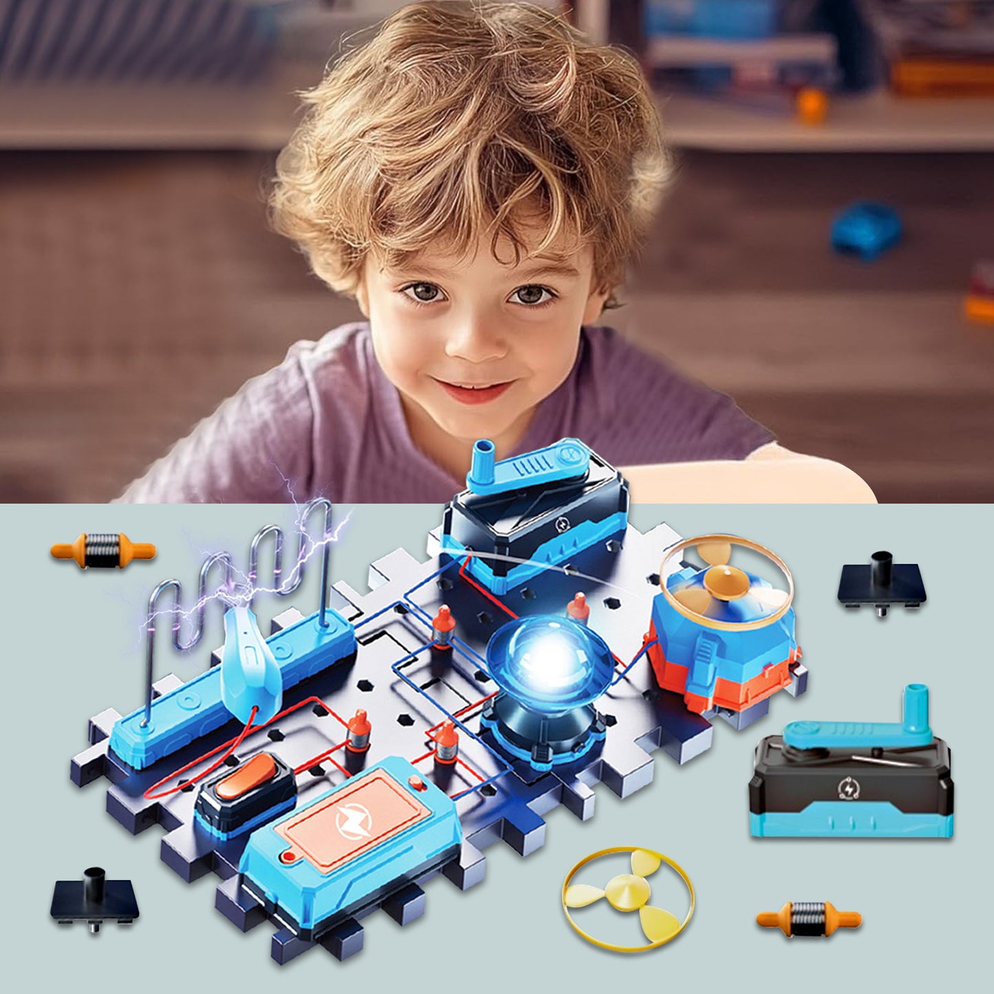 Circuits for Kids 4-8 8-12 - Science Kits for Kids Age 5-7 8-10, Electronics Exploration Educational Gifts for Kid Boy Ages 3 4 5 6 7 8 9 10 11 12