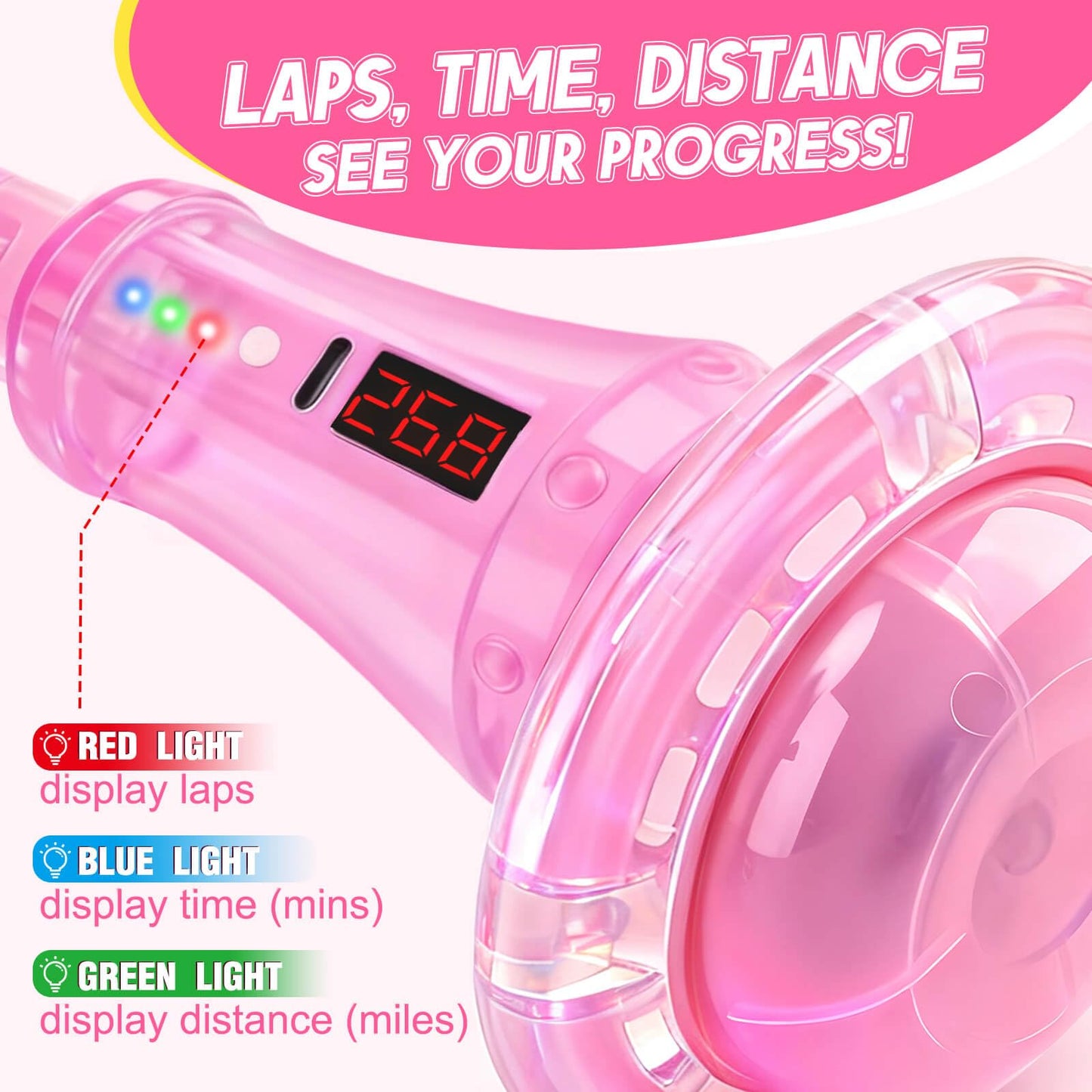LED Skip Ball for Kids Ages 5-7, 8-11, Light-Up Ankle Skip Toy with Counter, Indoor Outdoor Sports Games Toys for Boys Girls 5 6 7 8 9 10 11 12+, Birthday Gifts Toys for 3 4 5 6 Years Old Boys