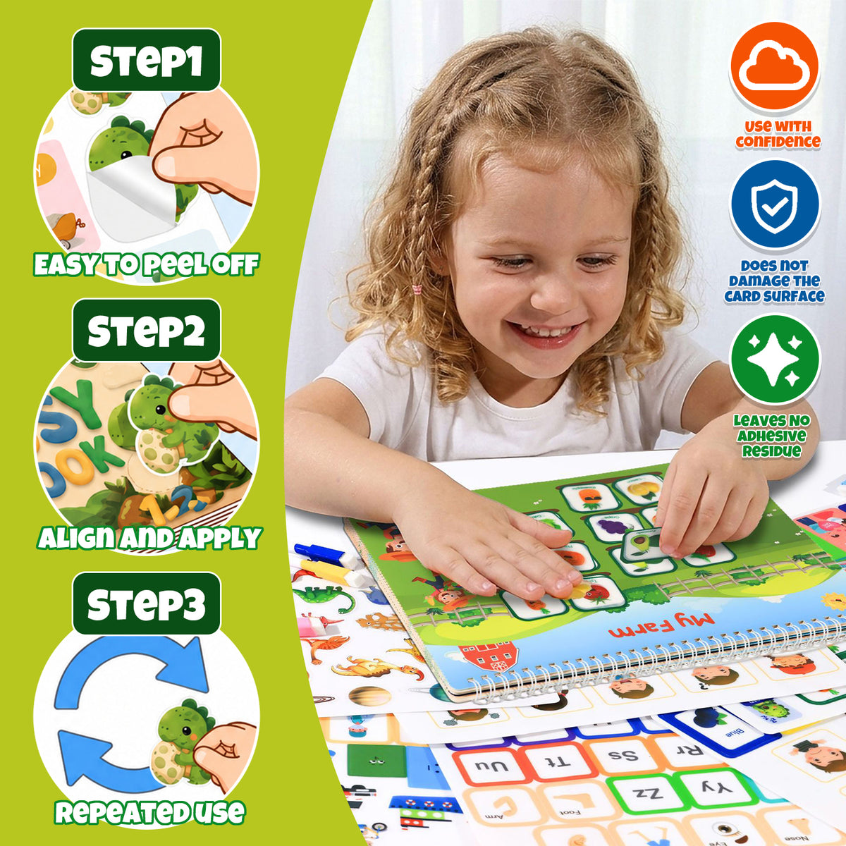 Preschool Learning Toys for 3 4 5 6 Years Old Boys Girls, Busy Book Educational Toys for Children 3-5, Birthday Gifts Toys for Boys 3-6 Years
