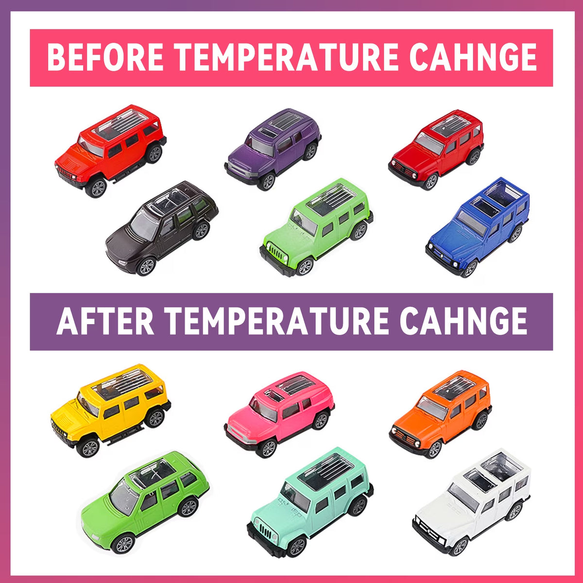 6 Pcs Color Changing Cars, Die-Cast Vehicles Color Change Bath Toys in Water, Toy Cars for Toddlers Boys 3-6 Years, Party Favors Goodie Bag Stuffers