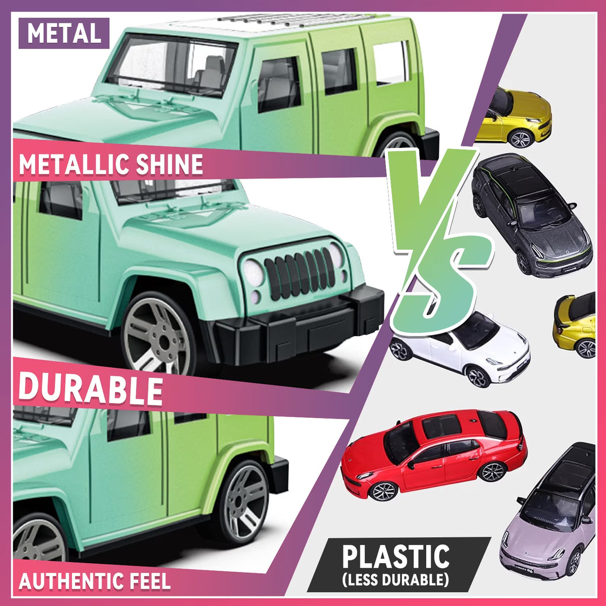 6 Pcs Color Changing Cars, Die-Cast Vehicles Color Change Bath Toys in Water, Toy Cars for Toddlers Boys 3-6 Years, Party Favors Goodie Bag Stuffers