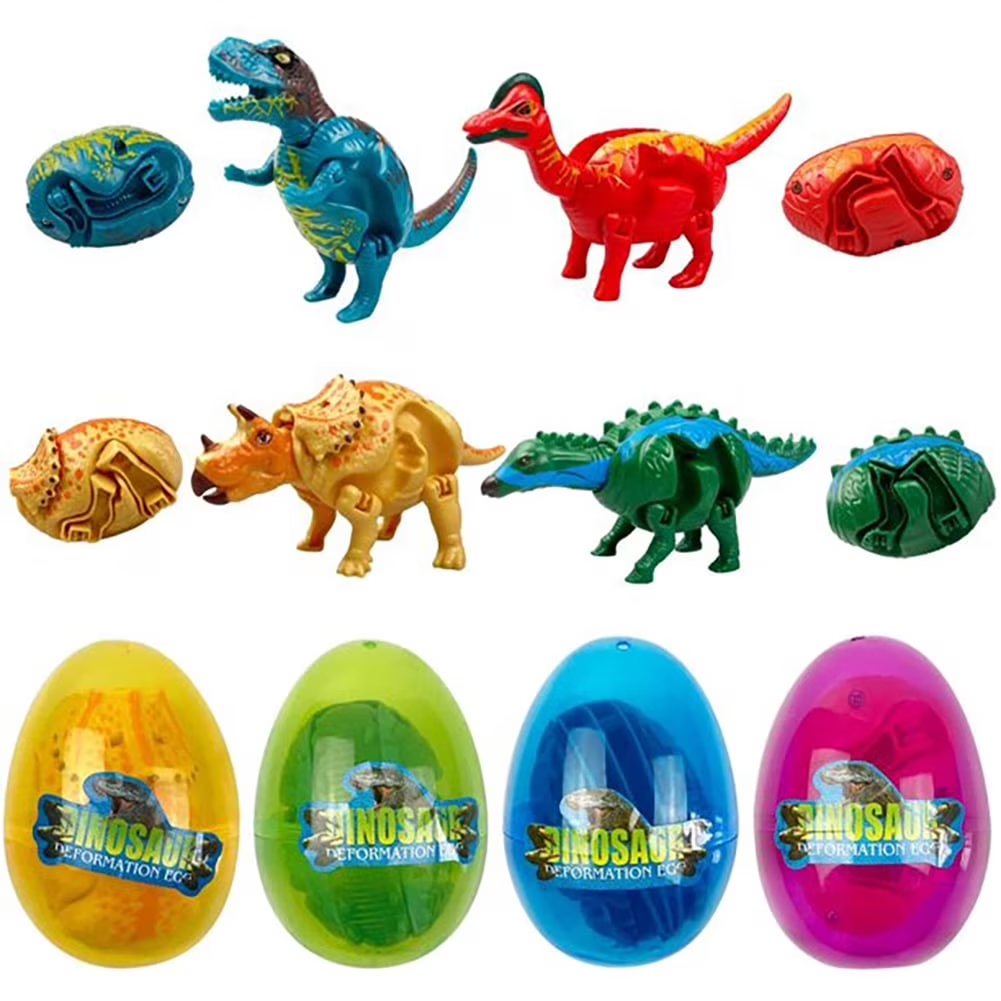 Easter Toys for Kids, 4 Pack Dinosaur Egg for Easter Basket Fillers
