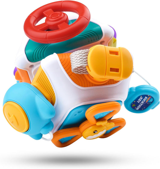 Style-Carry Montessori Sensory Toys, Busy Cube, Toy for Toddlers 1-3, Learning Educational Toys for 1 2 3 Year Old Boys Girls