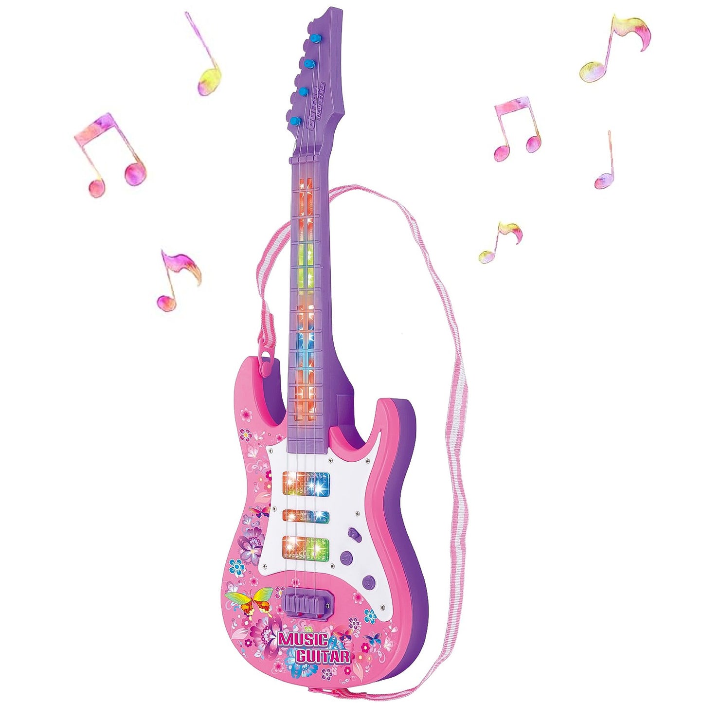 Guitar Toys for Girls 3-6 Years, Musical Instruments for Kids Ages 3+ Years, Toddler Girls Toys 3 4 5 6 Year Old