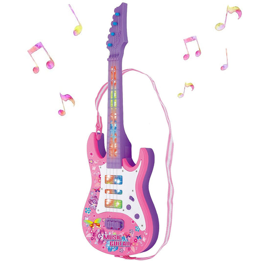 Guitar Toys for Girls 3-6 Years, Musical Instruments for Kids Ages 3+ Years, Toddler Girls Toys 3 4 5 6 Year Old