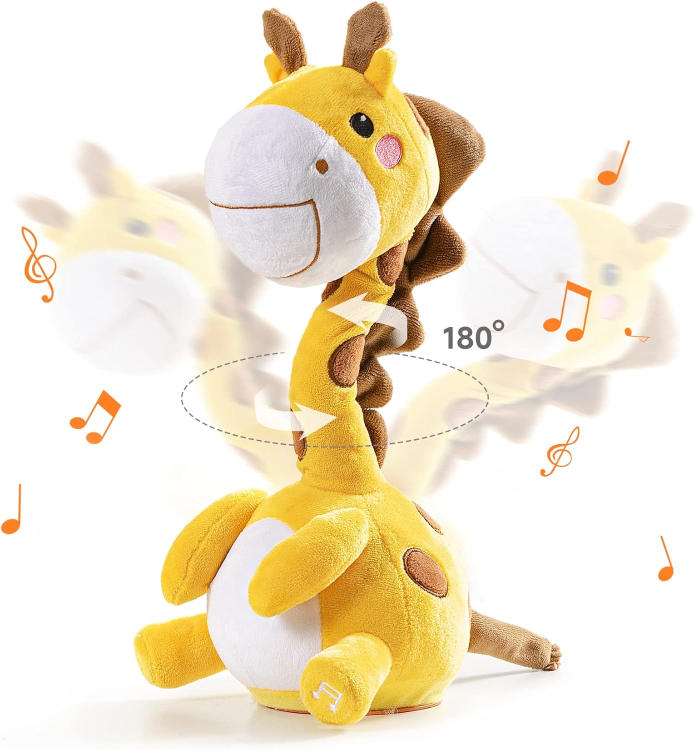 Dancing Talking Giraffe Toy,Record & Repeating What You Say, Singing Plush Animal Toys for Toddler Boys Girls Christmas Gifts