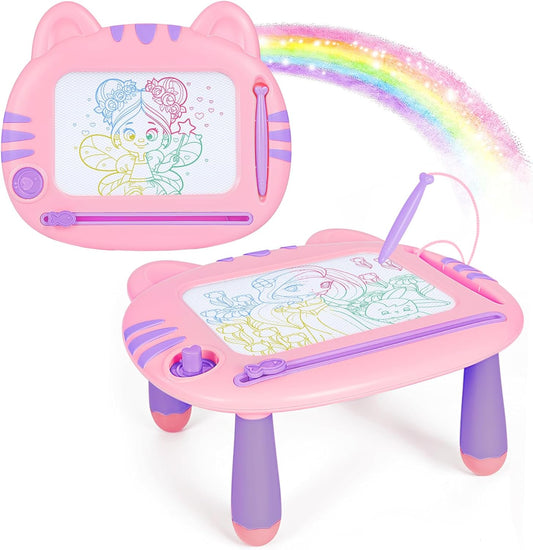 Drawing Doodle Board Toys - Learning Toys for 3 4 5 6 Years Girls - Toddlers Toys for Girls 3-6 Years - Educational Birthday Gifts