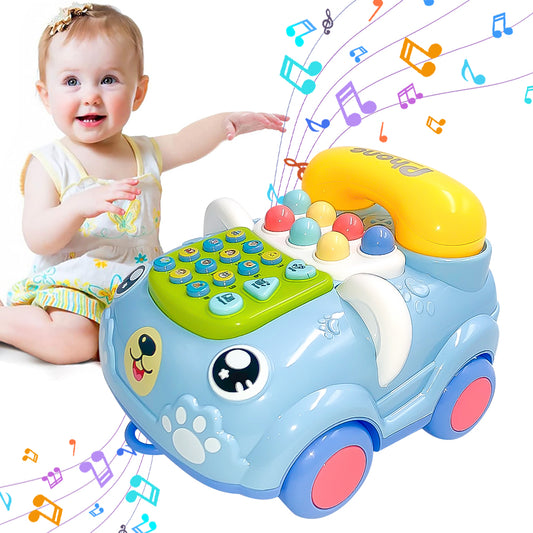 Musical Toys for 1 Year Old Boys Girls, Baby Phone Toy for Toddlers 1-3, Learning Educational Toys Piano Keyboard Musical Play Toddler Toys Age 1-2