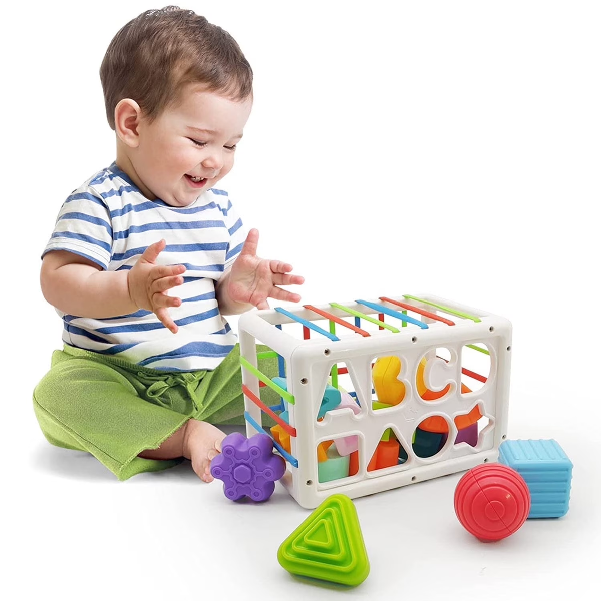 Shape Sorter Learning Toys for Baby 6-12 Months, Educational Toys for 1,2 Years Old Boys Girls Birthday Christmas Gifts