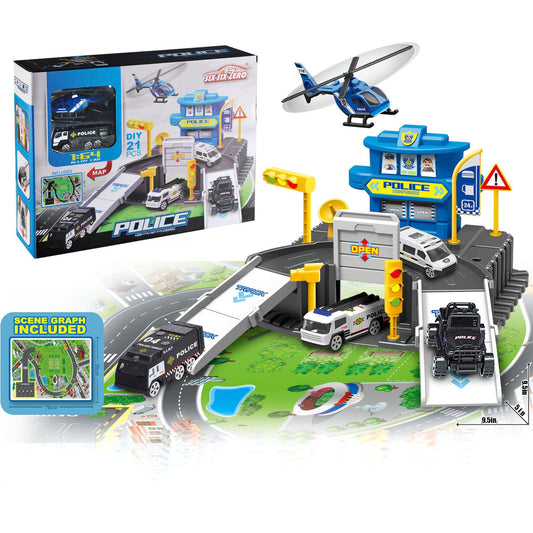Kids Police Rescue Truck Car Toy, Toddler Toys for 3 4 5 6 Years Old Boys, Birthday Gifts for Boys Toys 3-6 Years