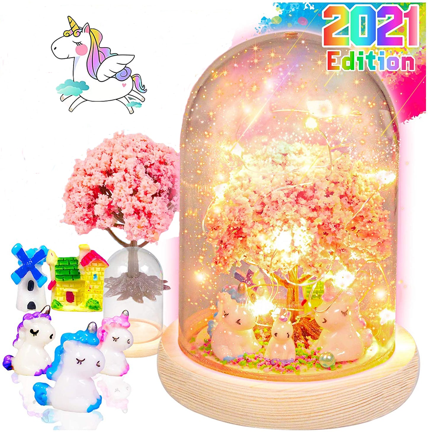 Girls Toys 5-7 Craft Kit for Kids,  DIY Nightlight for Girls Toys Ages 4-6, Birthday Gifts Toys for Girls 3-6 years, Toys for Girls 5 6 7 8 9 10 11 12 Years