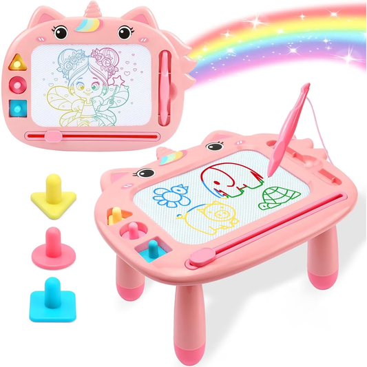 Suorfoxs Learning Toys for 2 3 4 5 6 Years Old Boys Girls, Educational Toddlers Toys for 2 3 4 Year Old Boys Girls, Drawing Board for Toddlers 1-3, Birthday Gifts Toys for 3 4 5 6 Year Old Girls
