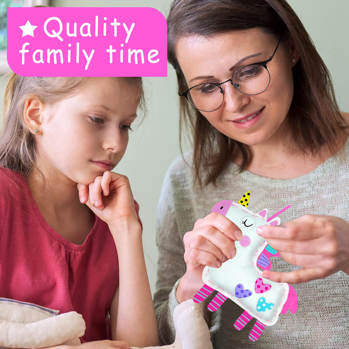 Sewing Kit for Kids,Arts and Crafts Sewing Projects for Girls 5-7,8-12 Years Birthday Christmas Gifts
