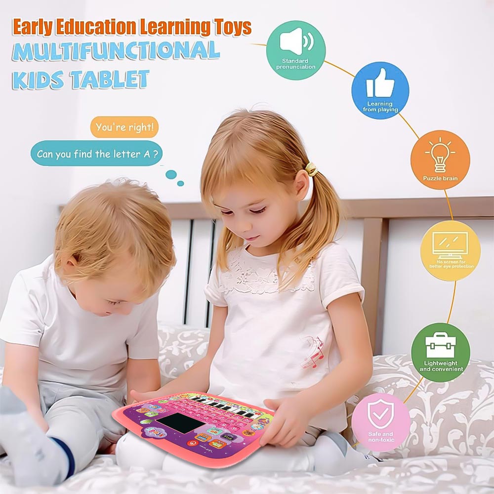 Tablet Toy for Toddlers 1-3, Preschool Learning Toys for Toddler 2 3 4 5 Year Old Boys Girls, Educational Toys for Girls Boys Age 2-5 Year Old