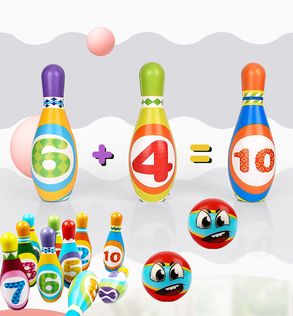 INvench Bowling Set for Kids,Bowling Toys for 3 4 5 6 Years,Indoor Outdoor Toys