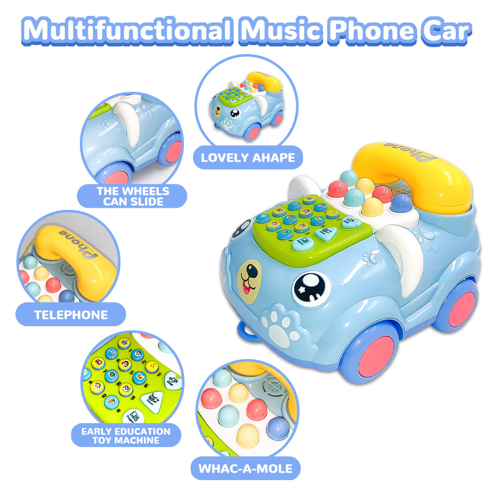Musical Toys for 1 Year Old Boys Girls, Baby Phone Toy for Toddlers 1-3, Learning Educational Toys Piano Keyboard Musical Play Toddler Toys Age 1-2