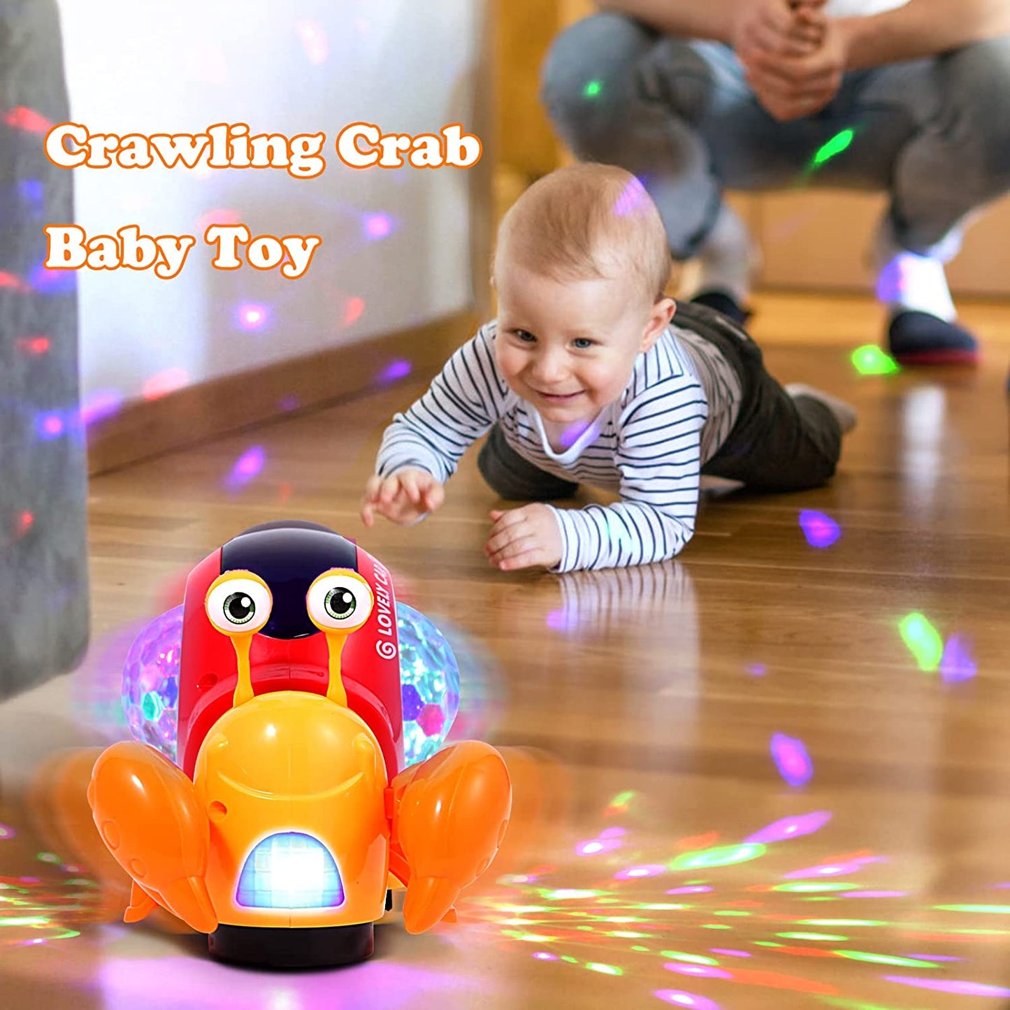 Baby Toys 6-12 Months, Musical Crab Crawling Toys, Educational Learning Toys, Toddler Toys for 12-24 Months