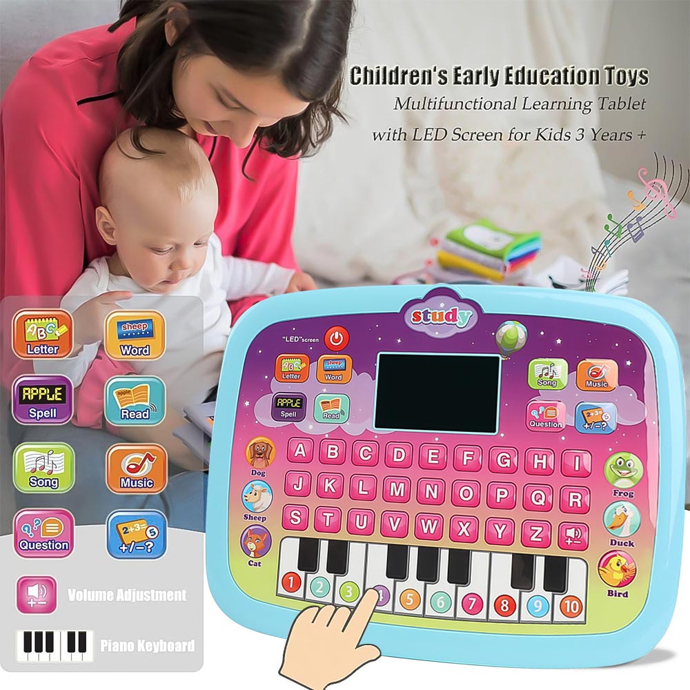 Tablet Toy for Toddlers 1-3, Preschool Learning Toys for Toddler 2 3 4 5 Year Old Boys Girls, Educational Toys for Girls Boys Age 2-5 Year Old