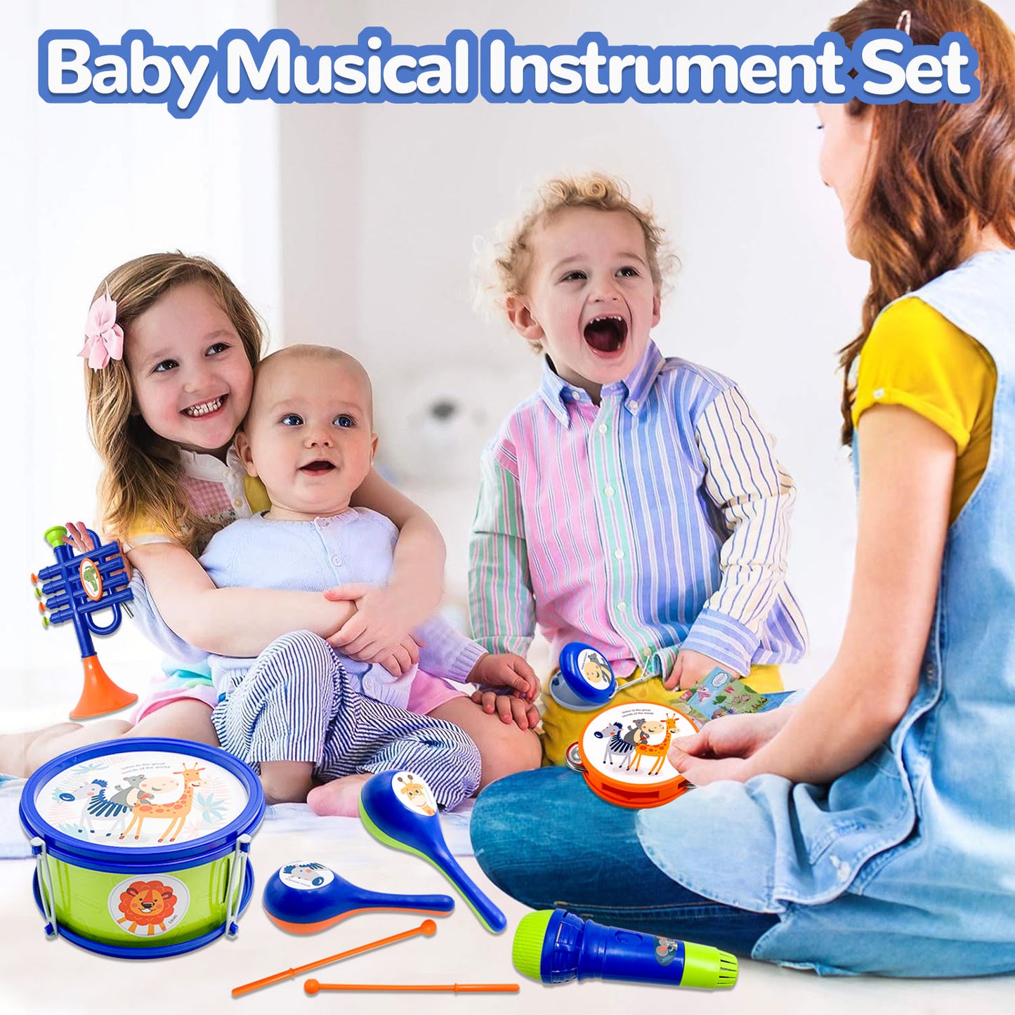 Instruments Toy for Toddlers 1-3, Musical Toys for  1 Year Old Boys, Gifts for 1 2 3 Years Old Boys