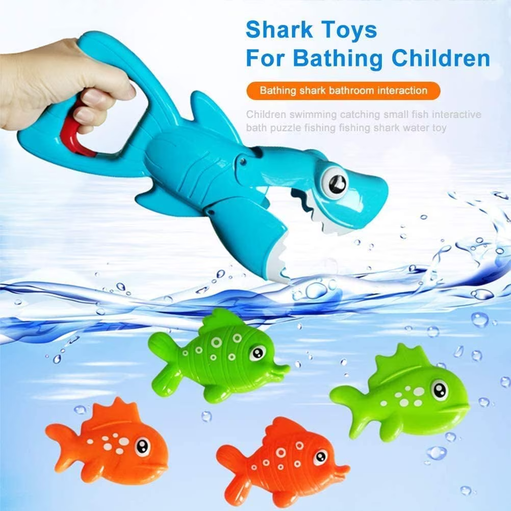 Bath Toys 2-5 Years, Shark Grabber Pool Bathtub Water Toys for Kids 3-6,Bath Toys for Toddlers 1-3 Birhtday Gifts