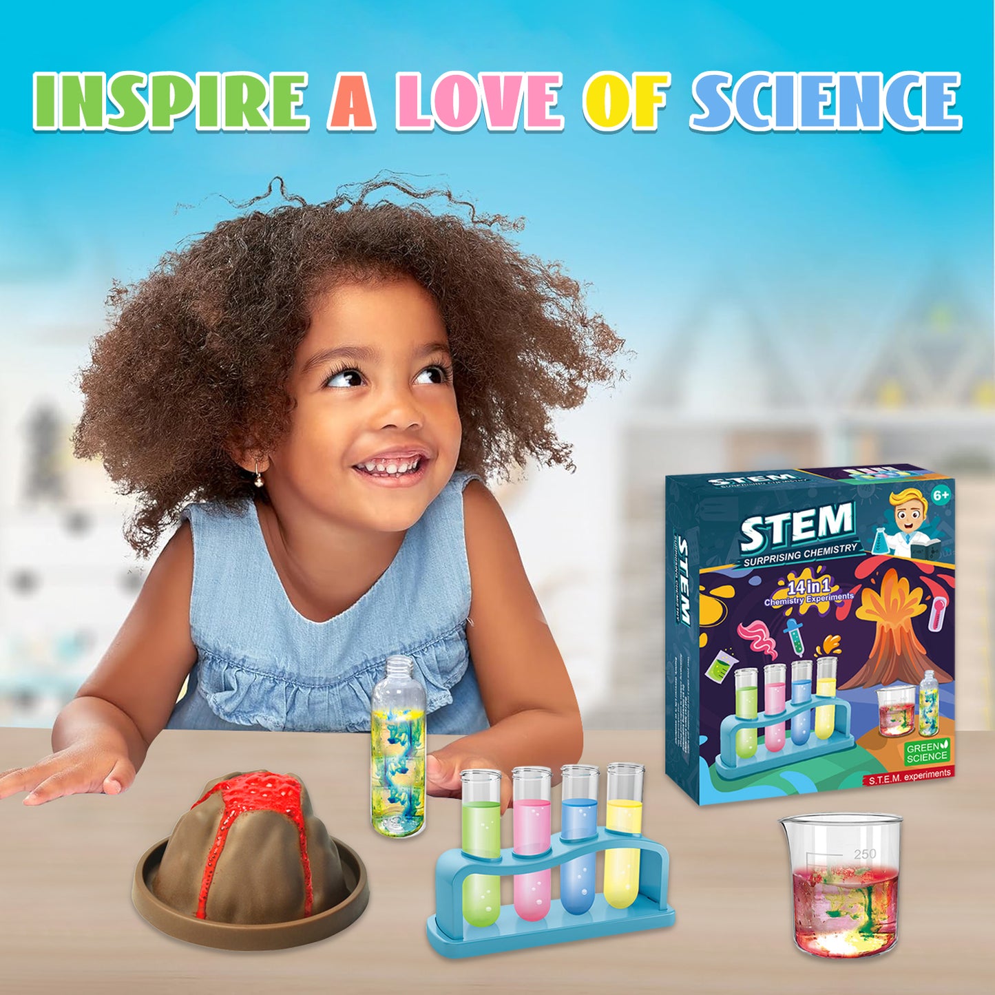 14 Lab Experiments Science Kits for Kids Educational Scientist Toys Boys 8 to 11 Years, Birthday Gifts Idea for Girls Boys Ages 4 5 6 7 8, Boys Toys 5-7