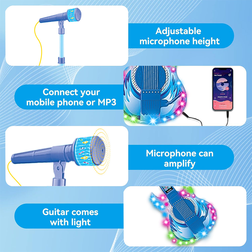 Musical Instrument Toy for Toddlers, Guitar Toys for Kids 3 4 5 6 7 Year Old, Toys for Boys 3-6 Years