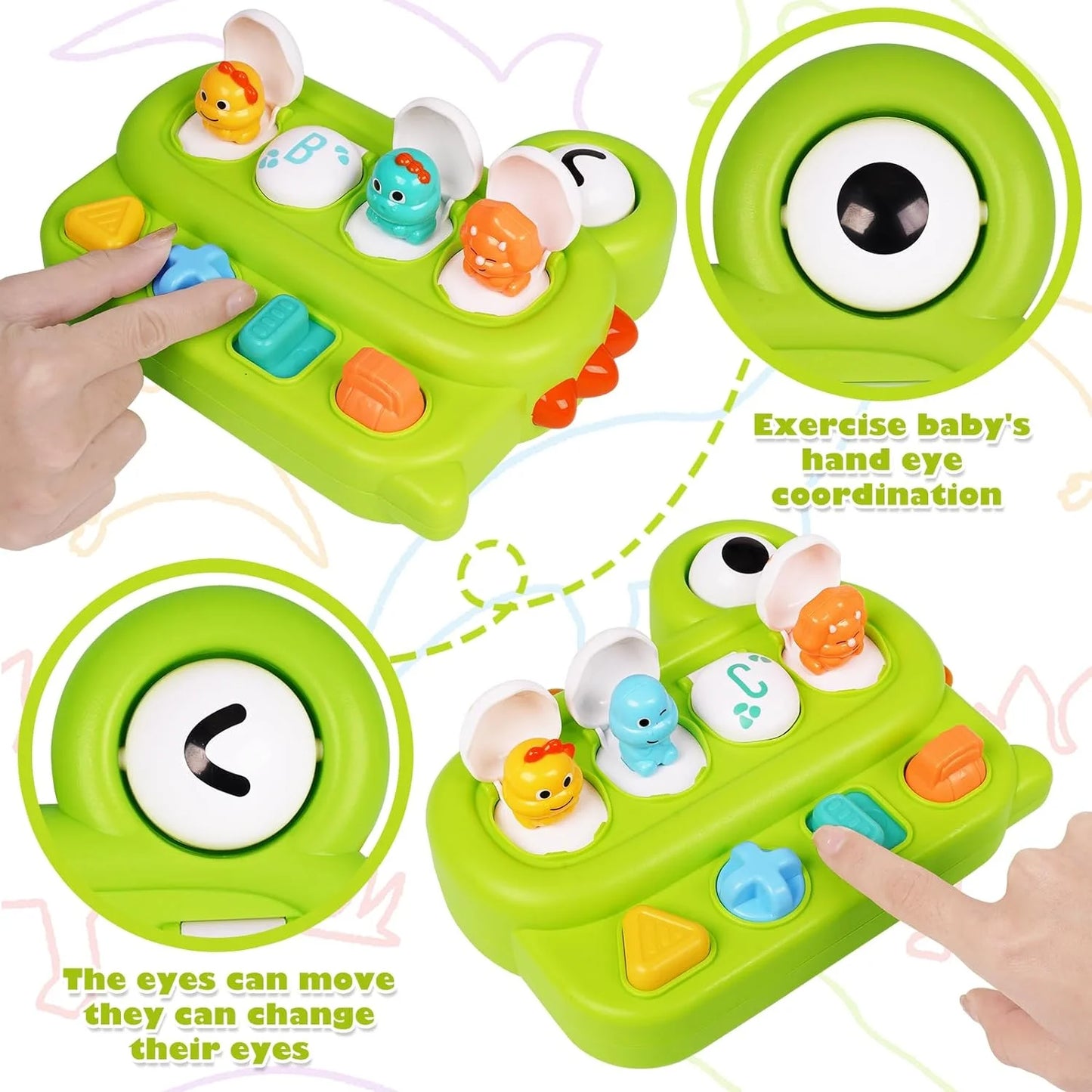 Cause and Effect Toys - Montessori Toy for Baby - Learning Toy for 1Year Old Boys Girls - Baby Interactive Activity Toy
