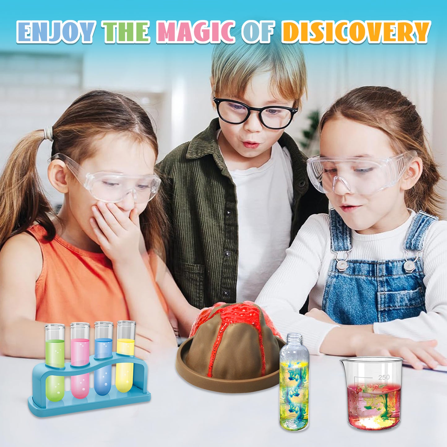 14 Lab Experiments Science Kits for Kids Educational Scientist Toys Boys 8 to 11 Years, Birthday Gifts Idea for Girls Boys Ages 4 5 6 7 8, Boys Toys 5-7