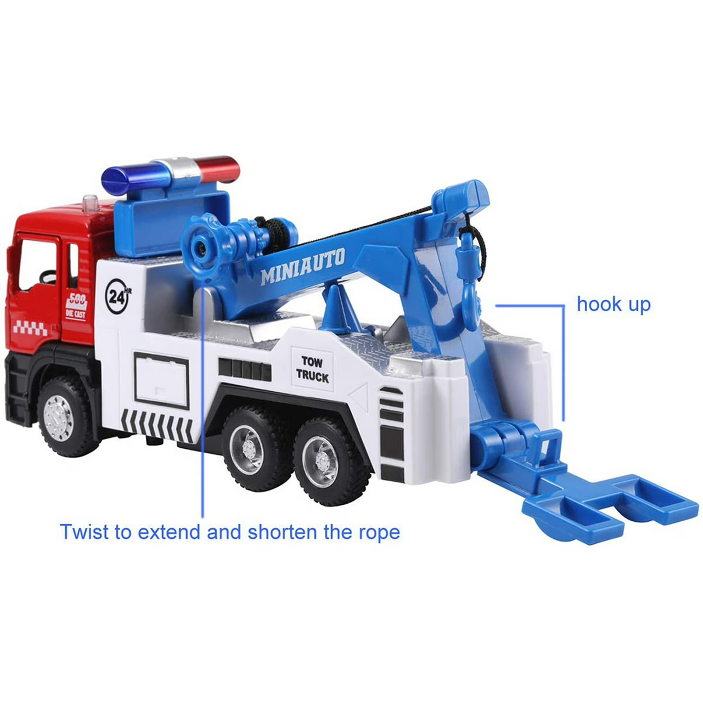 Toy Trucks Toys for 3-6 Years Boys, Tow Truck Car Toys for Toddler Boys 3 4 Years Old Christmas Gift