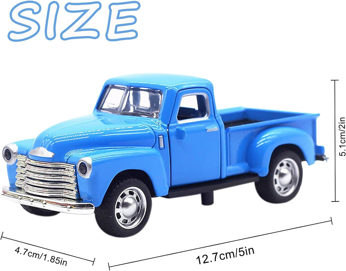 2Pack Blue Little Truck Toys for Toddlers 2-4, Little Red Truck Toy for Boy 3-6, Kids Car Toy for Birthday/Easter/Christmas Gifts（Blue+Red）