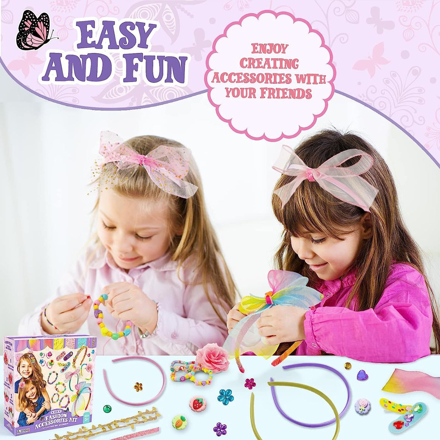 Toys for Girls 3-6 Years, Arts and Craft Kits for Kids, Girls Toys Ages 4-6, Craft Kits Toys for Little Girls Ages 3 4 5 6 7
