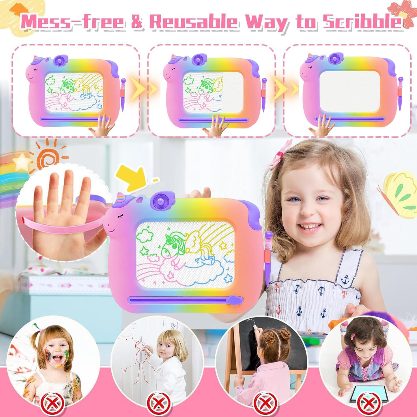 Learning Toys for 2 3 4 5 6 Years Old Boys Girls, Educational Toddlers Toys for 2 3 4 Year Old Boys Girls, Drawing Board for Toddlers 1-3 Birthday Gifts